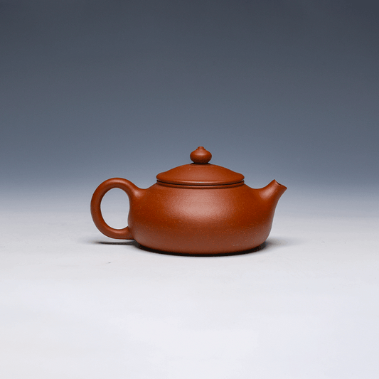 Yixing Teapot, Hong Jiangpo Clay, 180ml - Minimalist Design