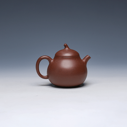 Qie Duan Yixing Teapot, Zi Ni Clay, 175ml - Classic Rounded Form