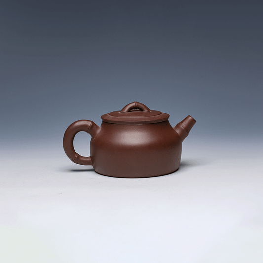 Lotus Pond Yixing Teapot, Hand-Decorated, Lao Zi Ni Clay, 275ml