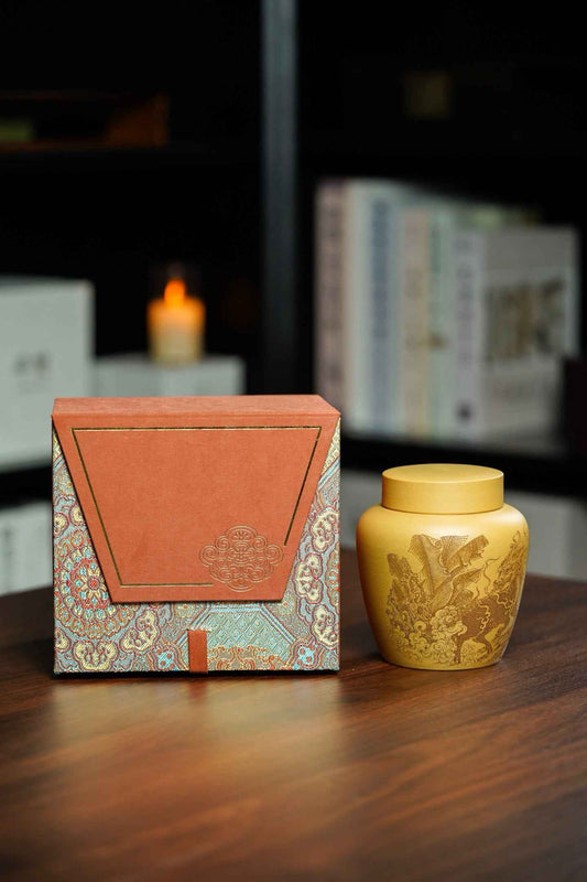 Jing He Chang Le Qilin Duan Ni Tea Storage Jar