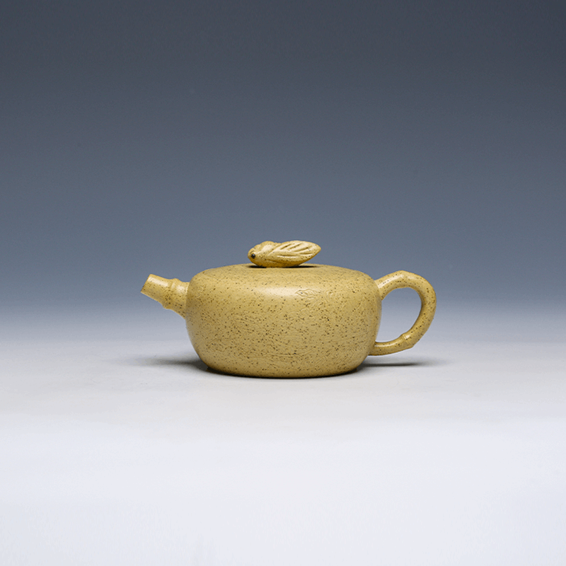 Xia Chan Yixing Zisha Teapot, Huangjin Duan Ni Clay, 150ml