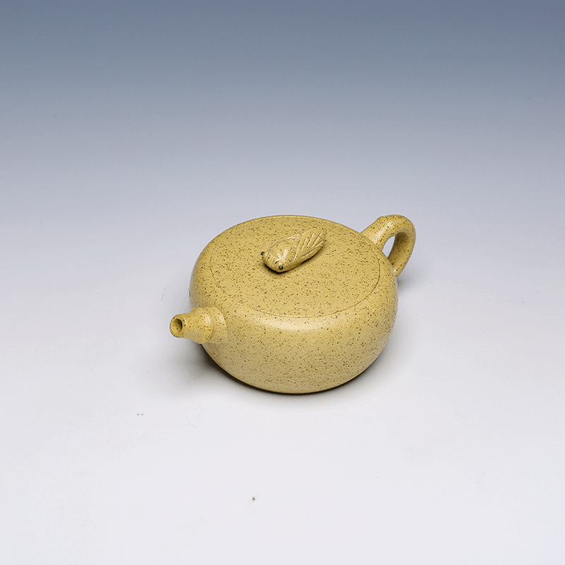 Xia Chan Yixing Zisha Teapot, Huangjin Duan Ni Clay, 150ml