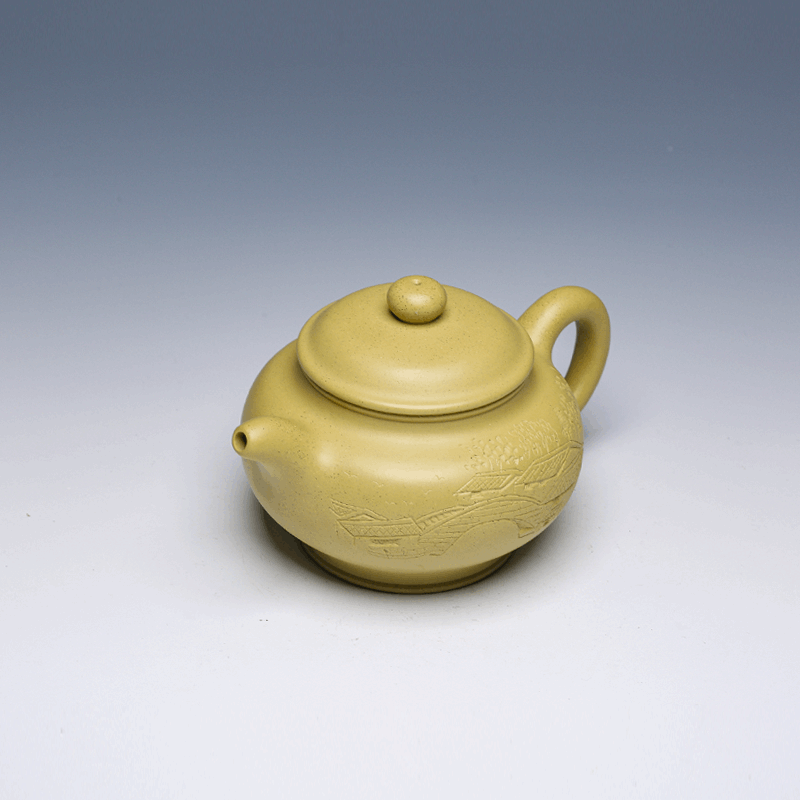 Jiang Nan Yan Yu Fanggu Yixing Zisha Teapot, Duan Ni Clay, 400ml
