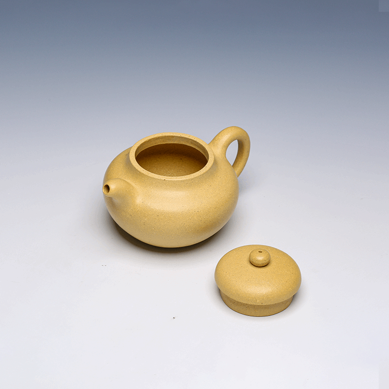Fu Yixing Zisha Teapot with Tengwang Ge Xu Carving, Huangjin Duan Ni Clay, 230ml