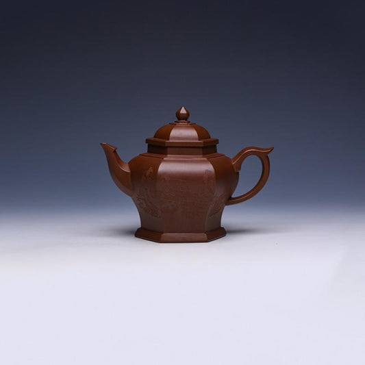 Liu Fang Gong Deng Yixing Teapot, Zi Ni Clay, 500ml - Yixing Teaware