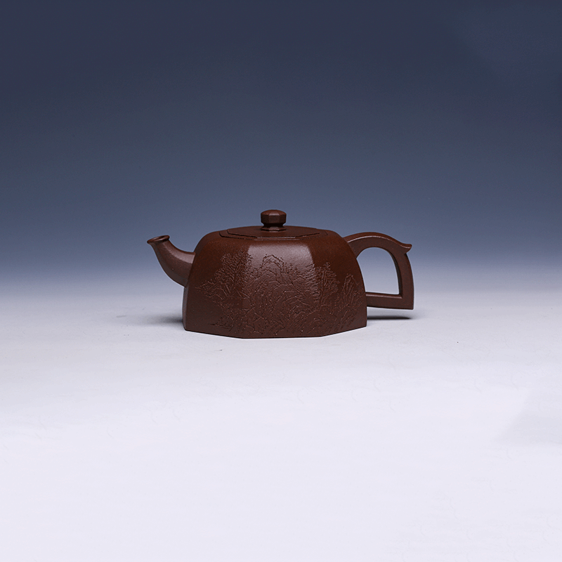 Handmade Yixing Teapot, Zi Ni Clay, 230ml