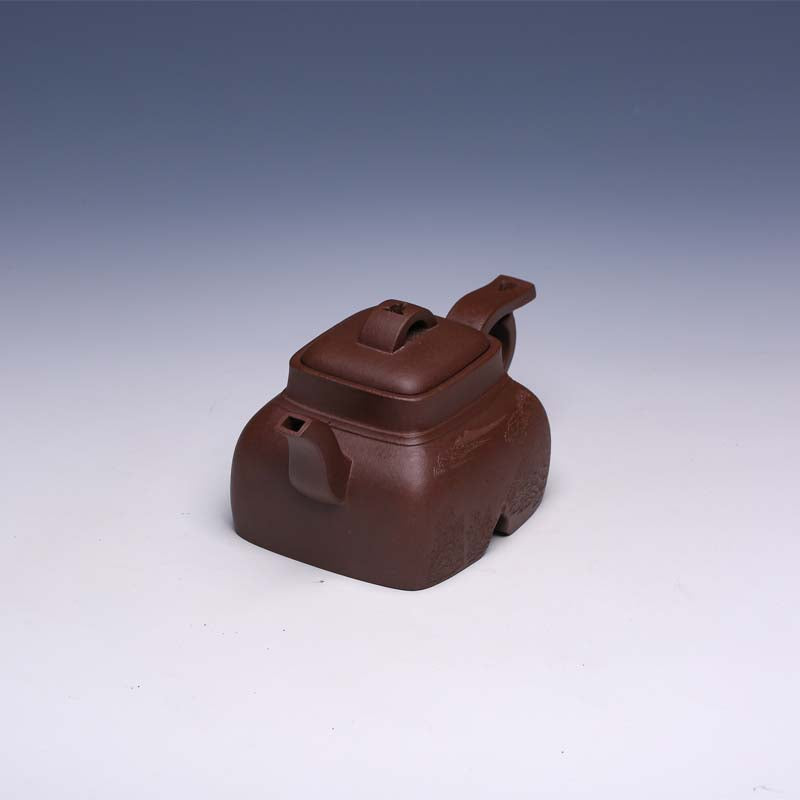 Traditional Yixing Teapot, Zi Ni Clay, 300ml (Minimal Form) - Yixing Teaware