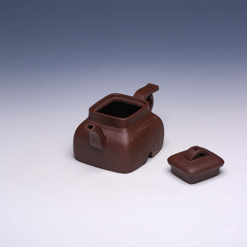 Traditional Yixing Teapot, Zi Ni Clay, 300ml (Minimal Form) - Yixing Teaware