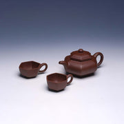 Classic Yixing Teapot Set, Zi Ni Clay, 350ml Teapot + 60ml Cups - Yixing Teaware