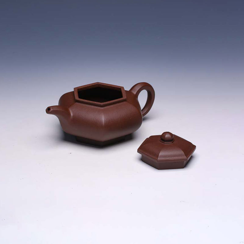 Classic Yixing Teapot Set, Zi Ni Clay, 350ml Teapot + 60ml Cups - Yixing Teaware