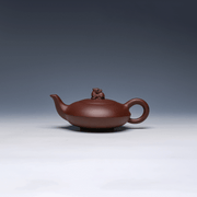 He Huan Yixing Zisha Teapot with Sculpted Lid, Zi Ni Clay, 250ml