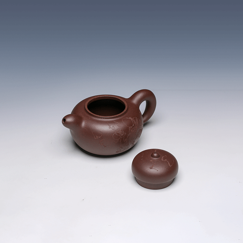 Yixing Teapot, Zi Yu Jin Sha Clay, 300ml - Minimalist