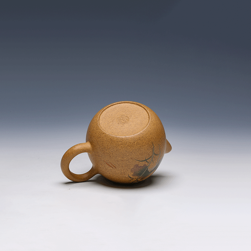 Yixing Teapot, Duan Ni Clay, 260ml - Lotus Design