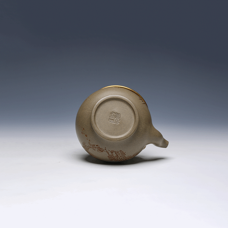 Yixing Teapot with Brass Handle, 400ml - Artistic