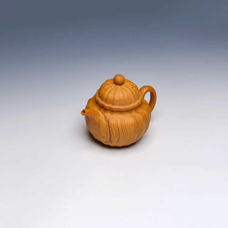 Yixing Teapot, Marbled Clay, 350ml