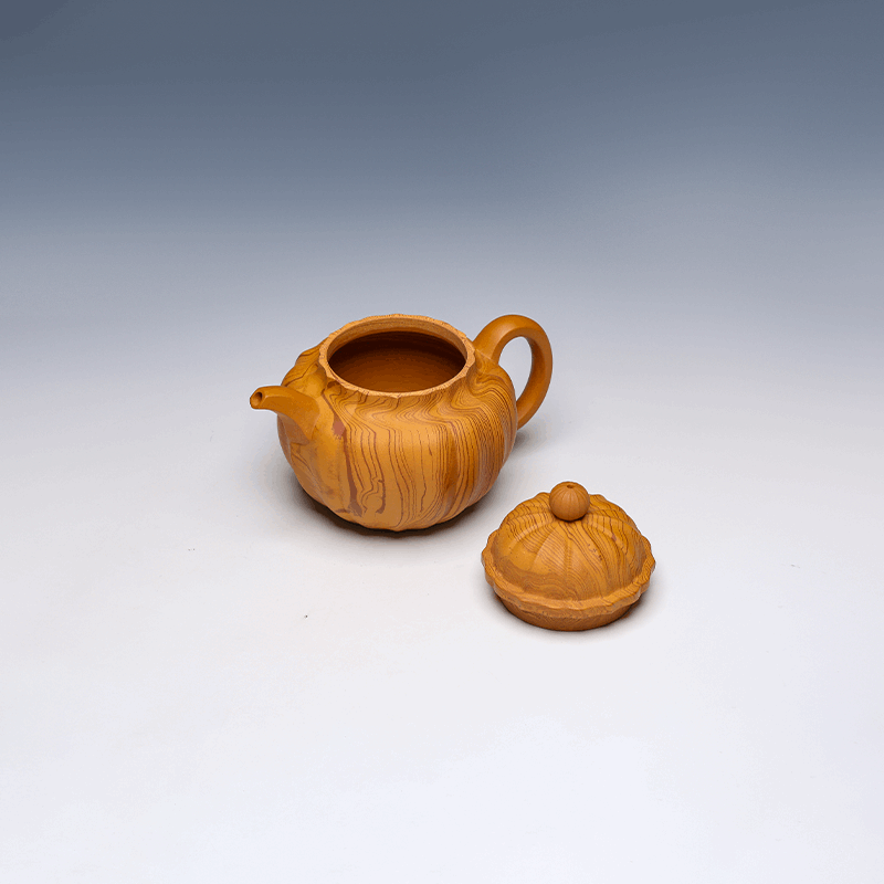 Yixing Teapot, Marbled Clay, 350ml