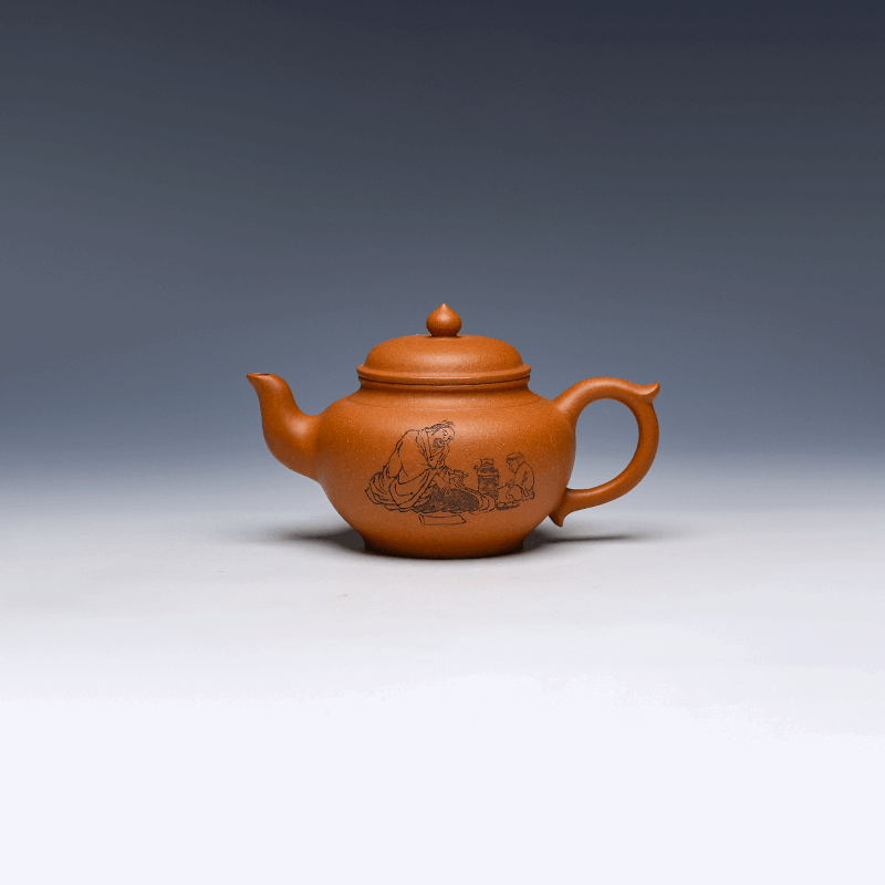 Yixing Teapot, Duan Ni Clay, 350ml - Hand-Carved