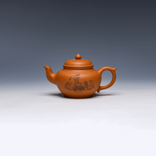Yixing Teapot, Duan Ni Clay, 350ml - Hand-Carved