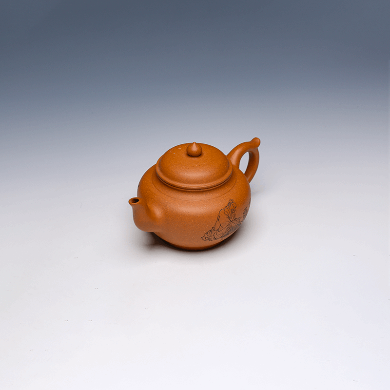 Yixing Teapot, Duan Ni Clay, 350ml - Hand-Carved