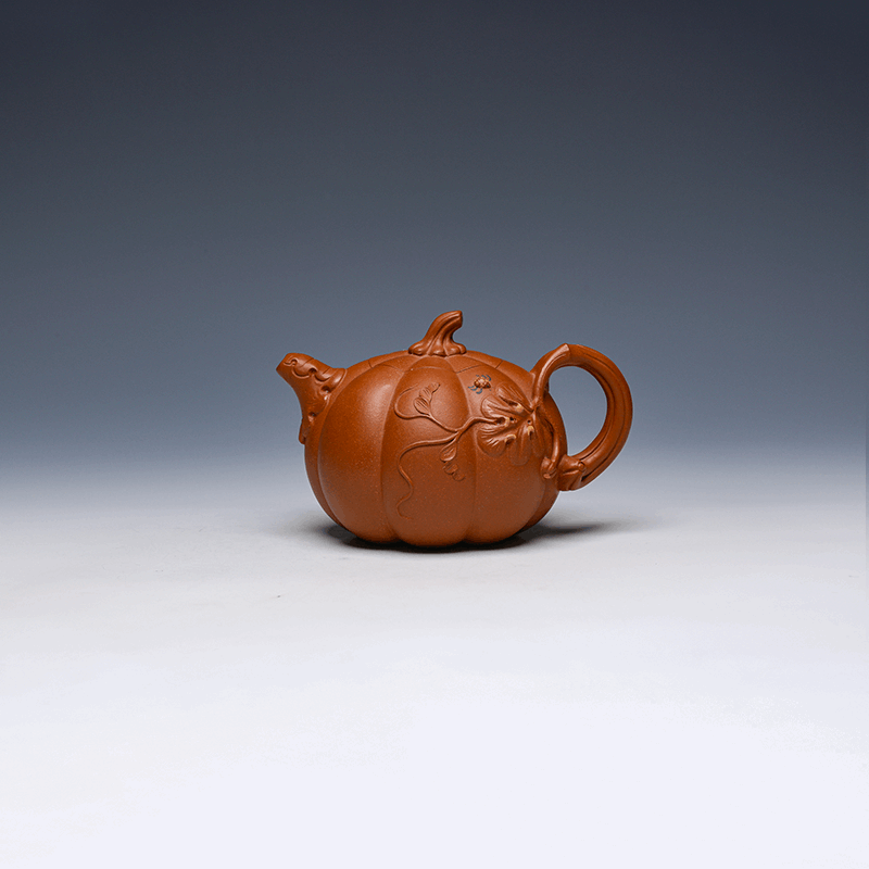 Pumpkin Yixing Teapot, 380ml – Handmade