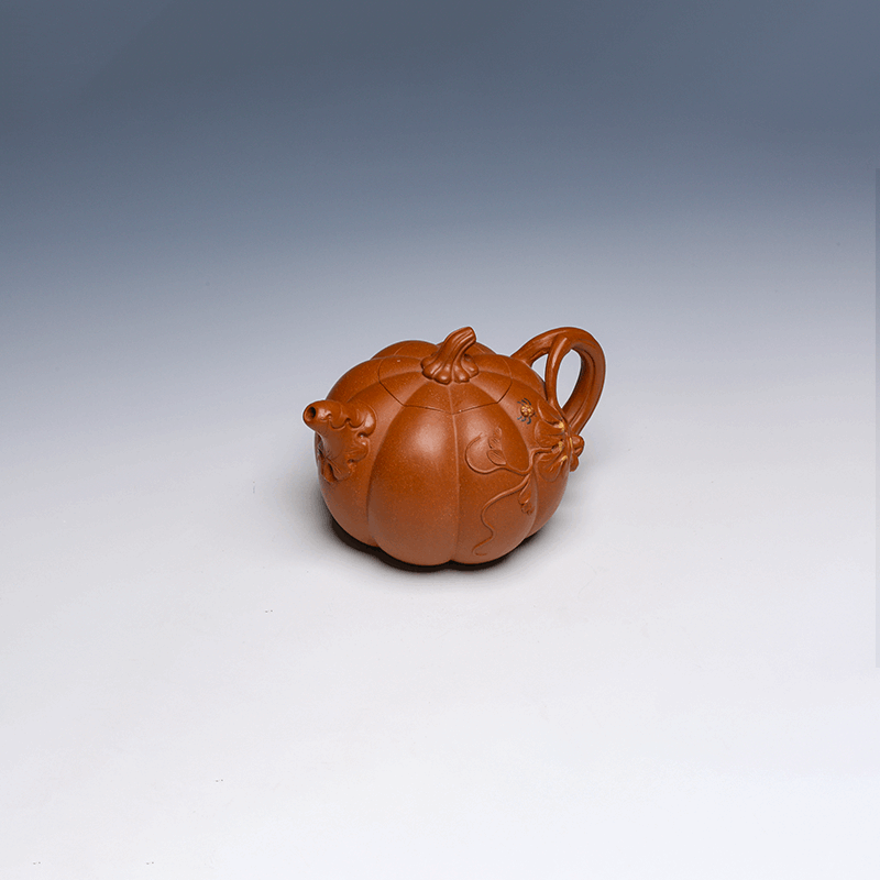 Pumpkin Yixing Teapot, 380ml – Handmade