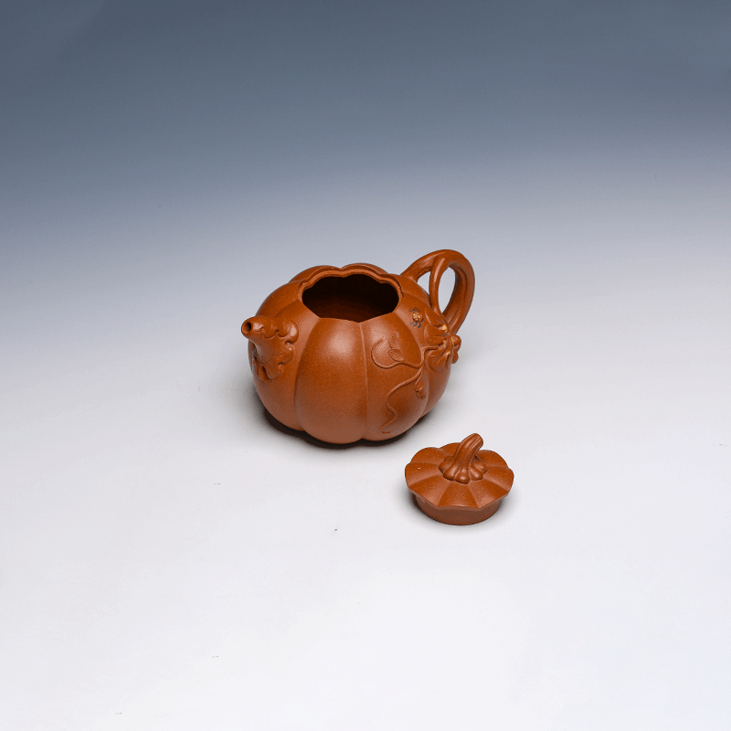 Pumpkin Yixing Teapot, 380ml – Handmade