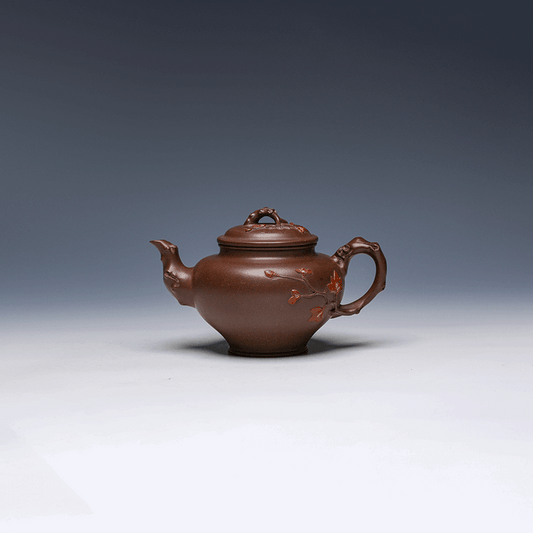 Yixing Teapot, Zisha Clay, 300ml - Floral Design