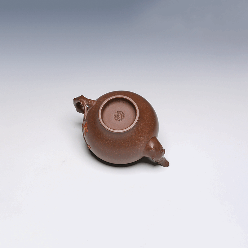 Yixing Teapot, Zisha Clay, 300ml - Floral Design
