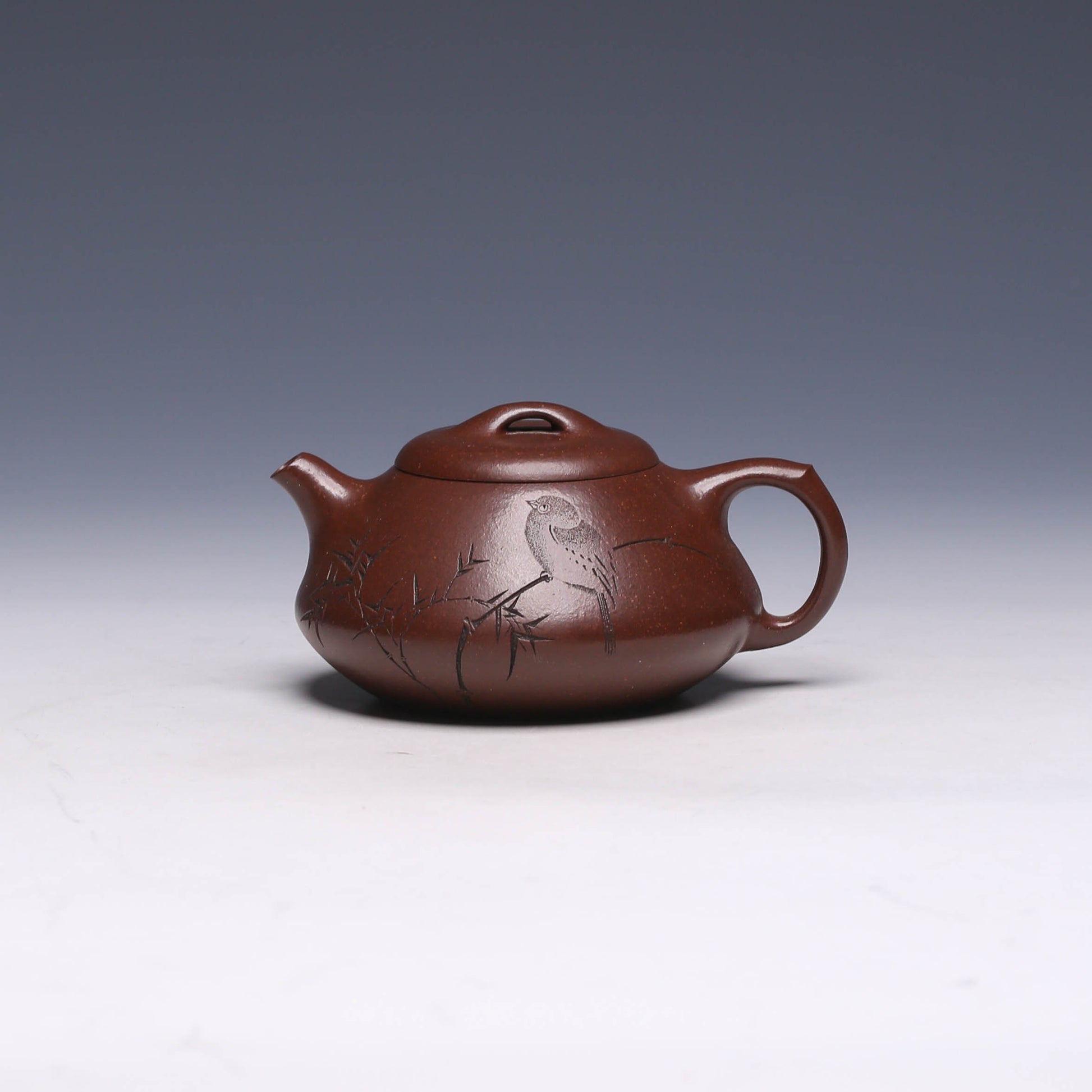 Qing Huan Piao Yixing Zisha Teapot, Old Zini Clay, 200ml - Yixing Teaware