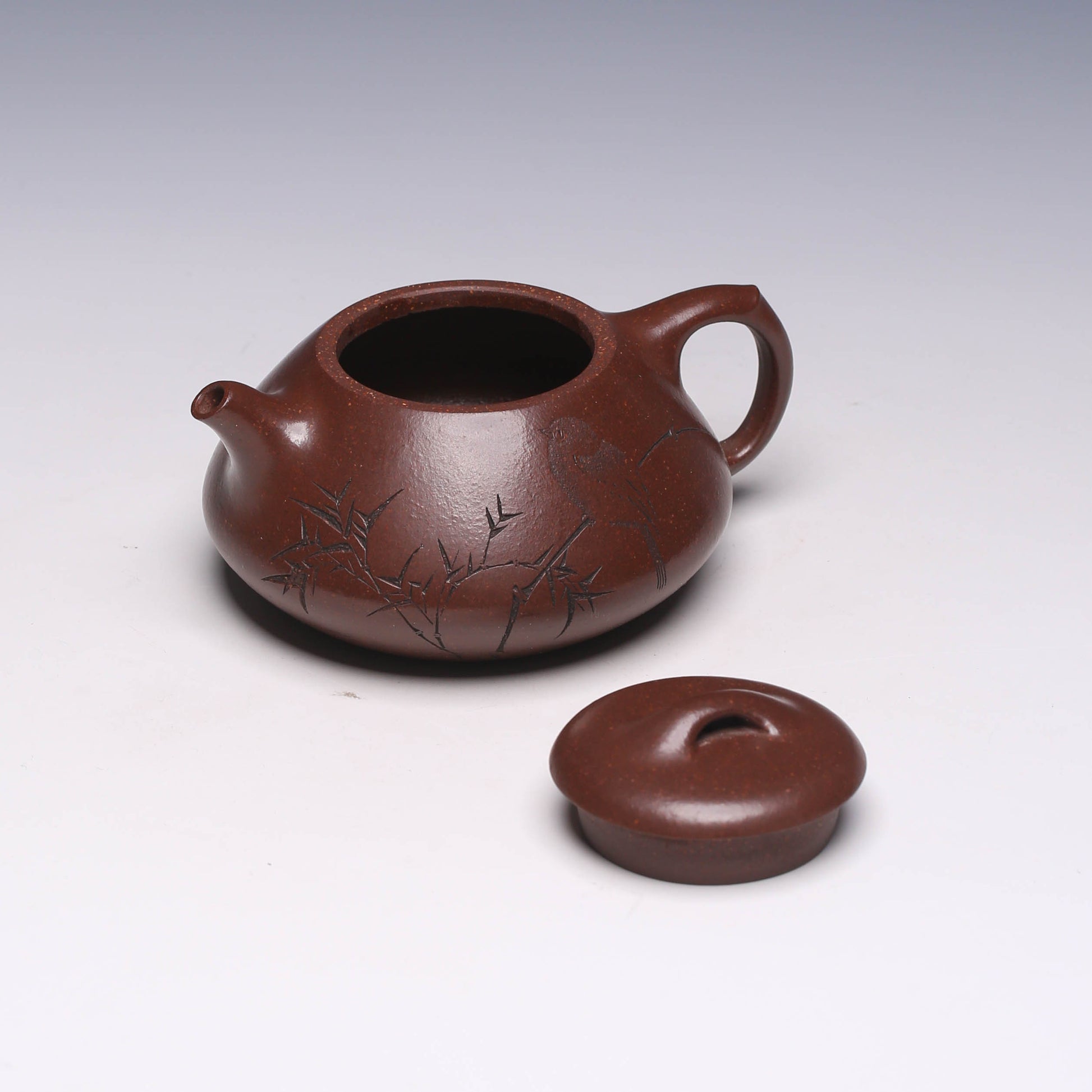 Qing Huan Piao Yixing Zisha Teapot, Old Zini Clay, 200ml - Yixing Teaware