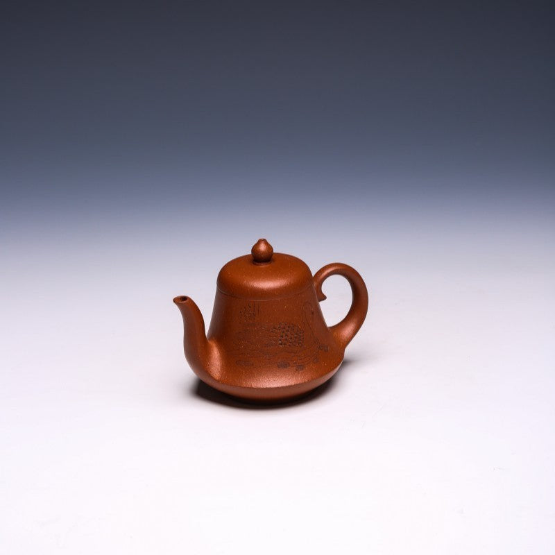 Yixing Teapot, Jiangpo Clay, 250ml - Good Fortune Design
