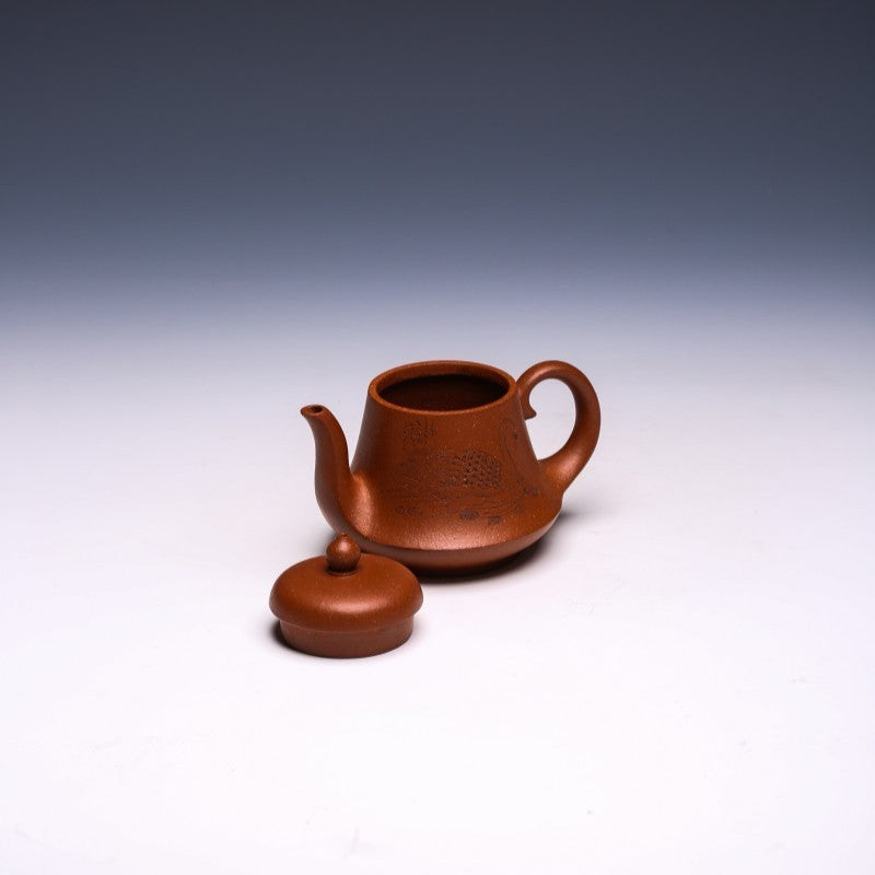 Yixing Teapot, Jiangpo Clay, 250ml - Good Fortune Design