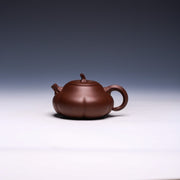 Yixing Teapot by Xiao Shanshan, Purple Clay, 250ml - Pumpkin Shape