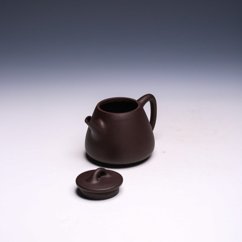 Engraved Jing Zhou Shi Piao Yixing Teapot by Lu Shixing, Wen Ge Zi Ni Clay, 230ml - Yixing Teaware