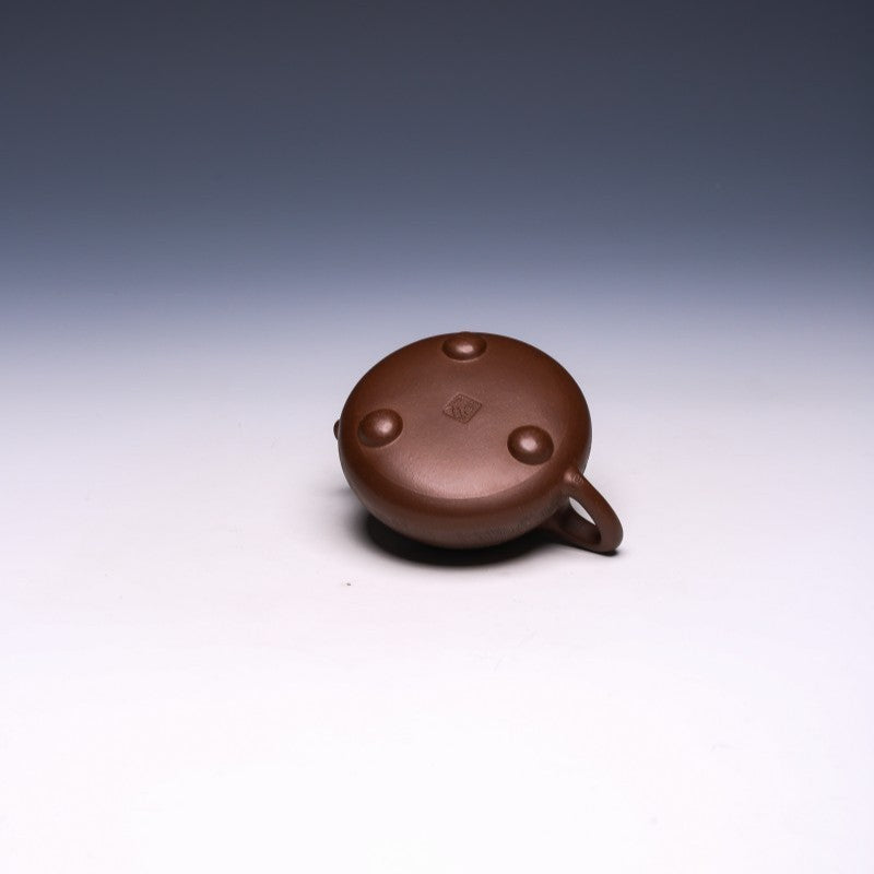 Elegant Engraved Jing Zhou Shi Piao Yixing Teapot by Xiao Shanshan, Wen Ge Zi Ni Clay, 230ml - Yixing Teaware