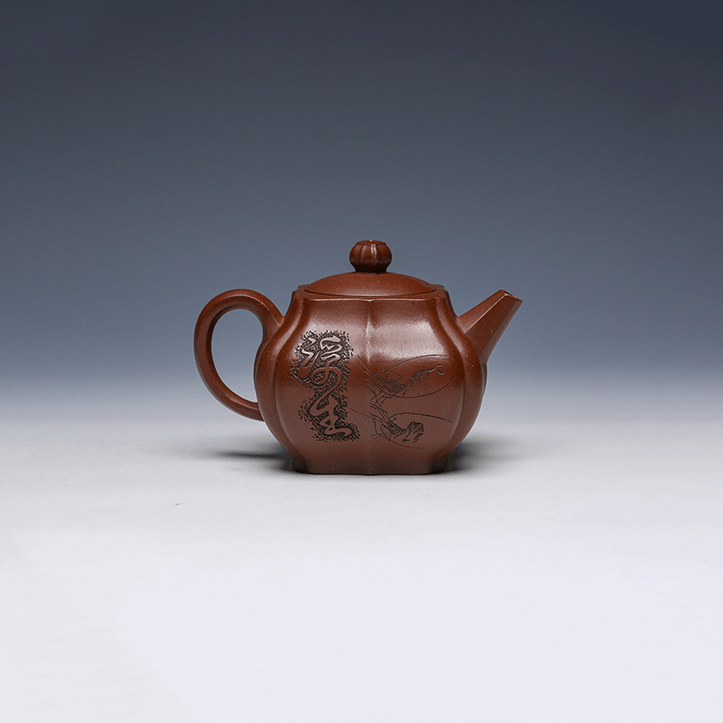 Yixing Teapot, Zisha Clay, 320ml - Lotus