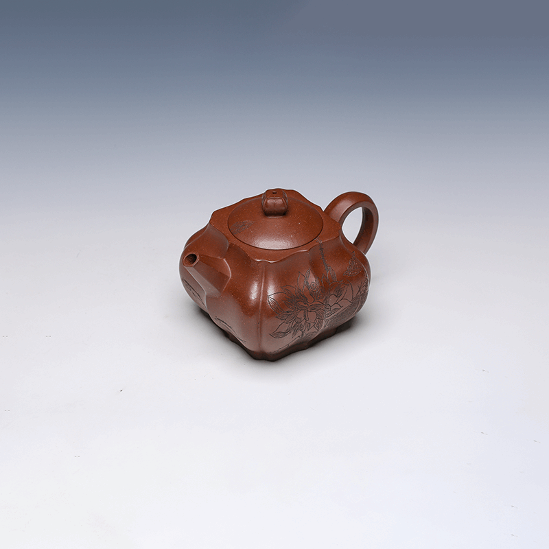 Yixing Teapot, Zisha Clay, 320ml - Lotus