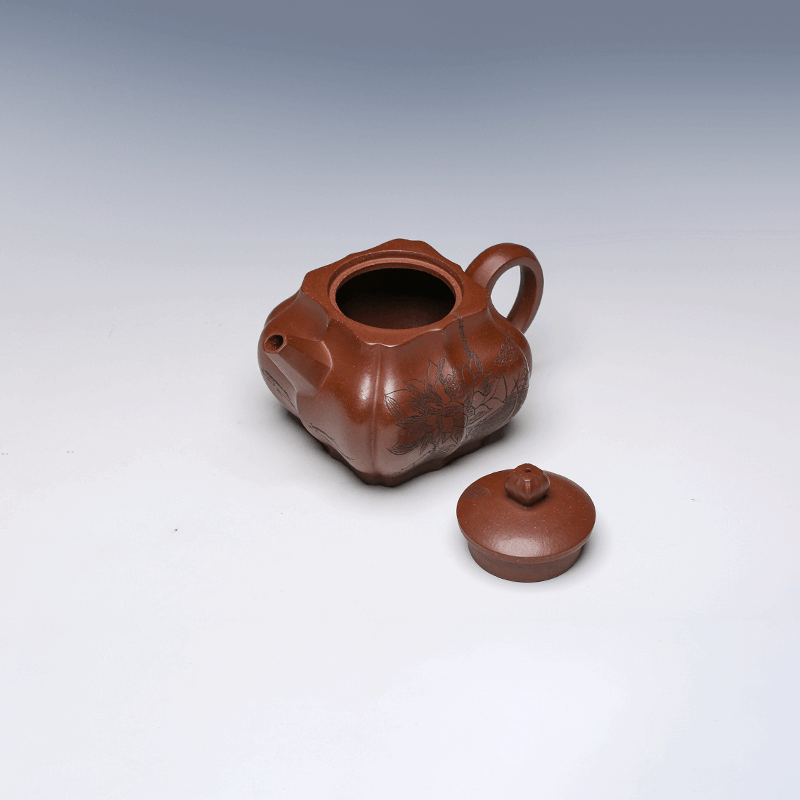 Yixing Teapot, Zisha Clay, 320ml - Lotus