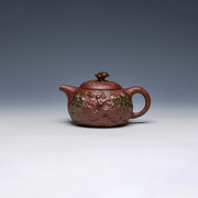Yixing Teapot, Zisha Clay, 200ml - Sculpted Texture