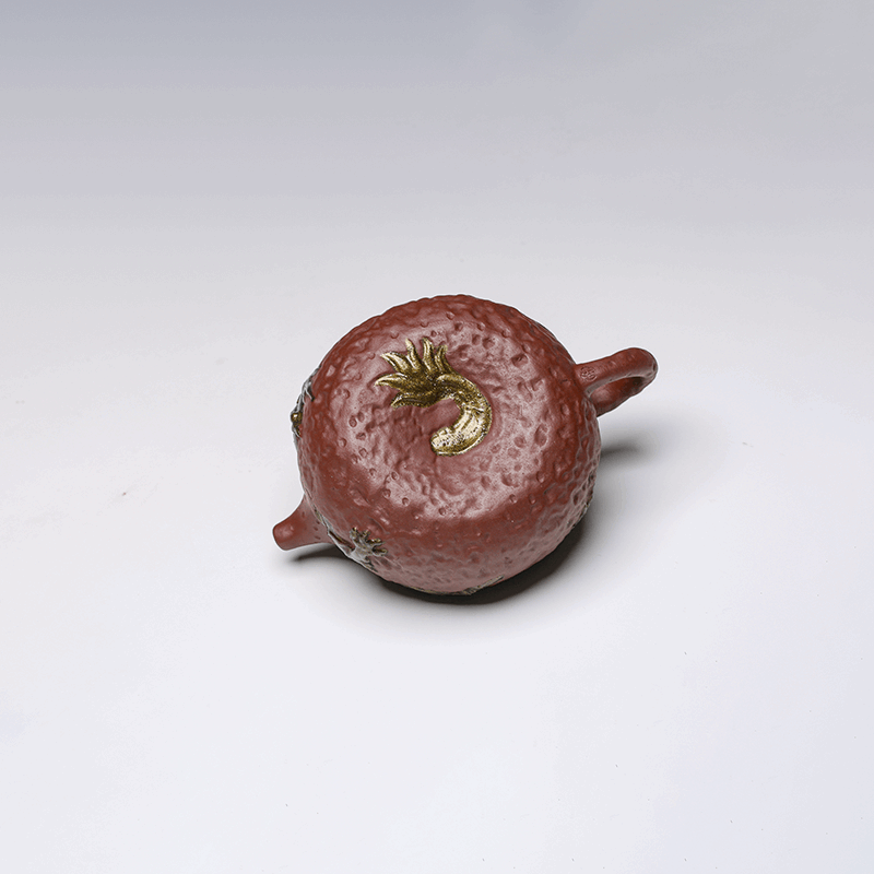 Yixing Teapot, Zisha Clay, 200ml - Sculpted Texture