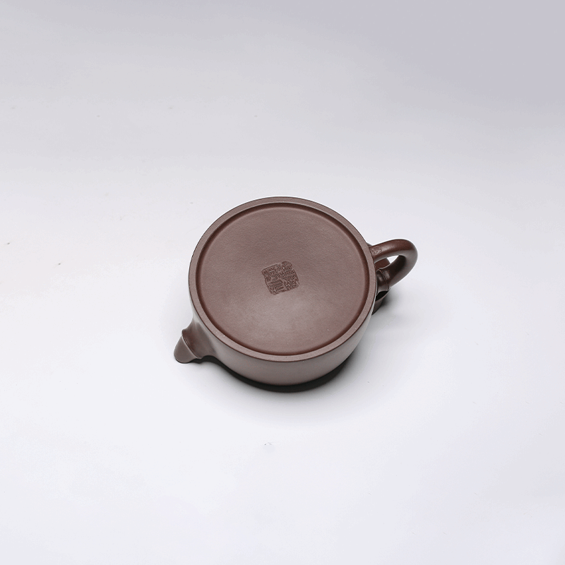 Yixing Teapot, Zisha Clay, 260ml - Classic Low Profile Design
