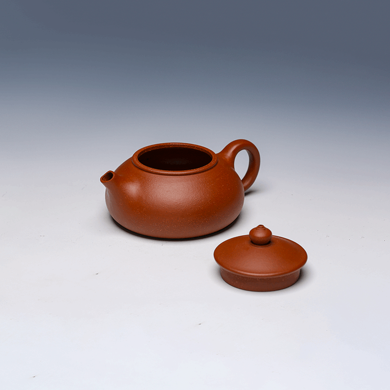 Yixing Teapot, Hong Jiangpo Clay, 180ml - Minimalist Design