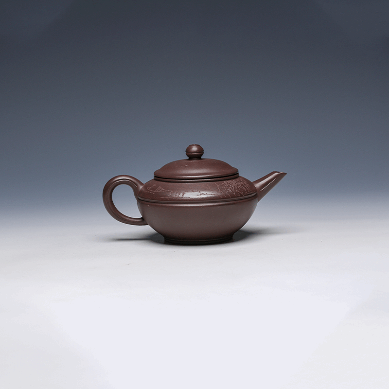 Yixing Teapot, Zisha Clay, 250ml - Balanced Minimalist Shape