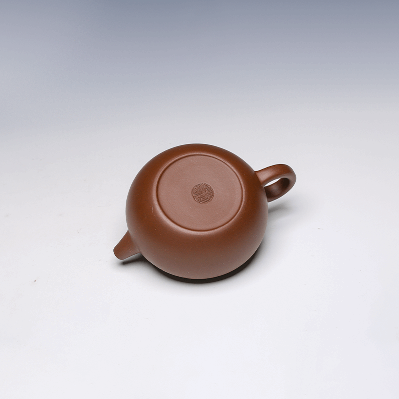 Yixing Teapot, Zisha Clay, 220ml - Classic Low Profile Design