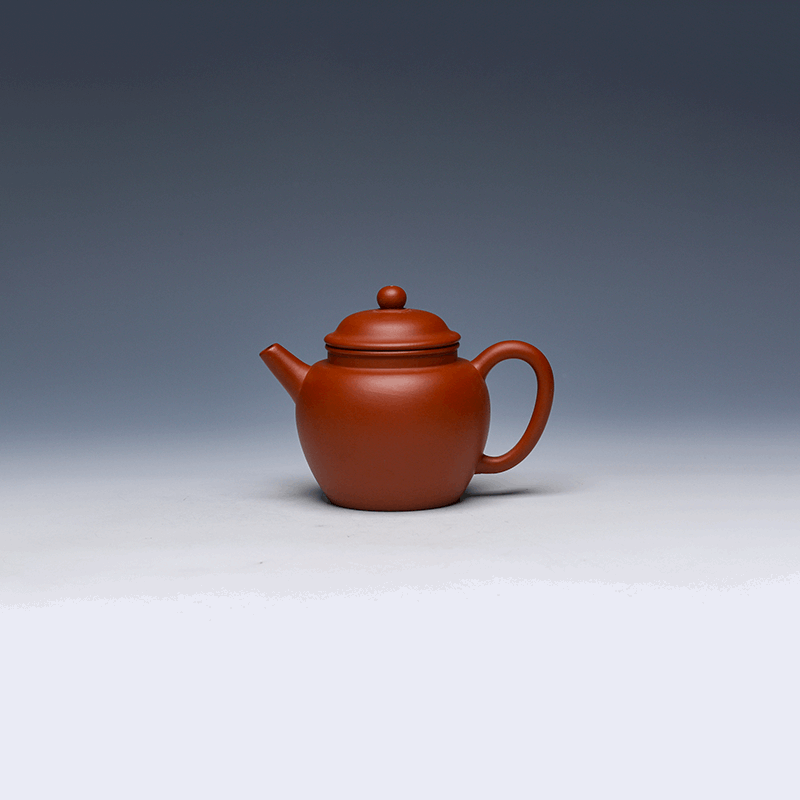Gong Deng Yixing Teapot, Zhu Ni Clay, 200ml - Classic Round Form