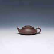 Sang Bian Yixing Teapot, Qing Hui Clay, 175ml - Flat Rounded Form