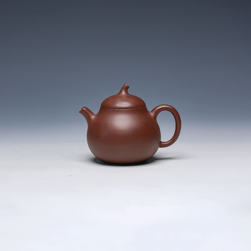 Qie Duan Yixing Teapot, Zi Ni Clay, 175ml - Classic Rounded Form