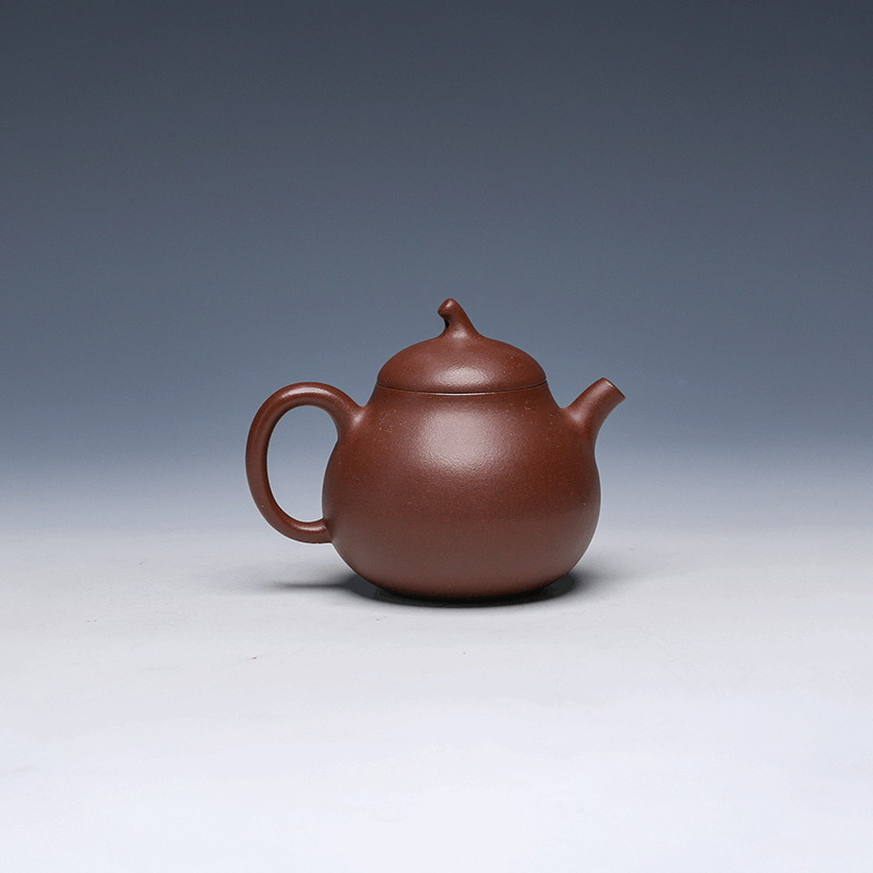 Qie Duan Yixing Teapot, Zi Ni Clay, 175ml - Classic Rounded Form