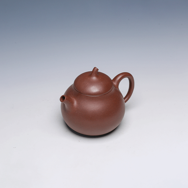Qie Duan Yixing Teapot, Zi Ni Clay, 175ml - Classic Rounded Form