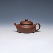 Sang Bian Yixing Teapot, Di Cao Qing Clay, 150ml - Flat Classic Form